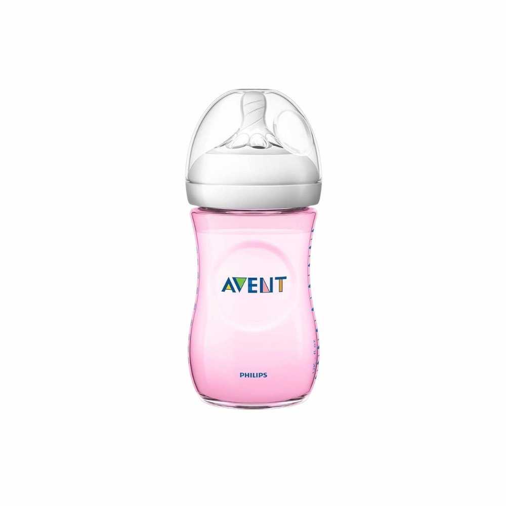 Shishe Plastike nga brendi Avent 260 ml, ngjyrë Rozë